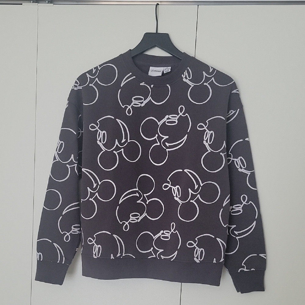 Disney Charcoal Gray Mickey Mouse Sweatshirt